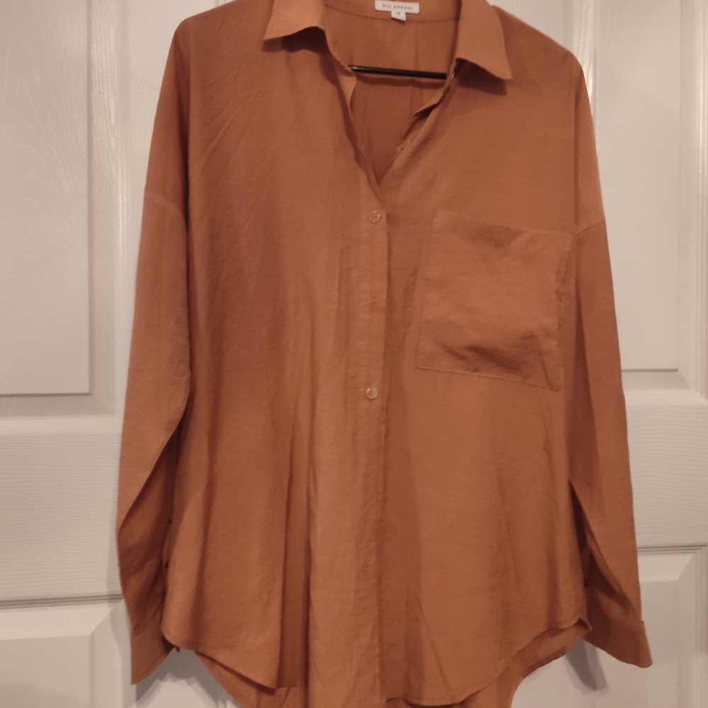 Rust Button-Up Shirt